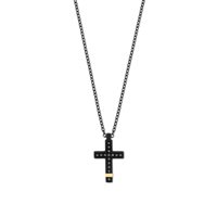 Collana Mano-J. Uomo BLK EDITION in Titanio Diamante Black TNCCR2001